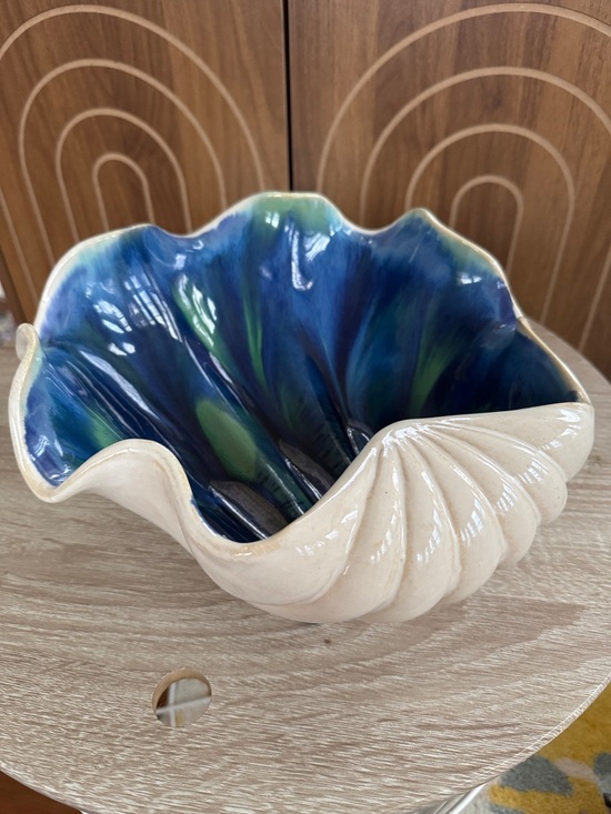 Vintage Wedgwood Nautilus Shell Bowl / Vase, Coastal - Picture 5 of 5